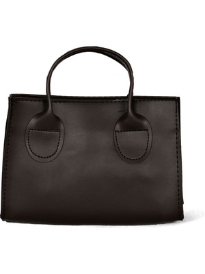 Tonny Black Kadın Siyah Mini Boy Suni Deri Askılı El ve Omuz Çantası