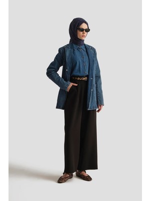 Armine Trend Bol Paça Pantolon Siyah 25YT210