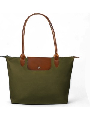 Tonny Black Kadın Haki Orta Boy Askılı El ve Omuz Çantası