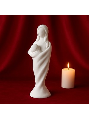 Dekoratif Meryem Ana Çocuklu Biblo
