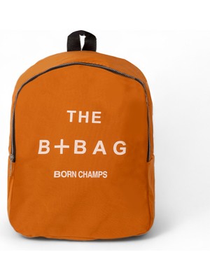 Tonny Black Kadın Tarçın Yazı Baskılı Tek Bölmeli Sırt Çantası