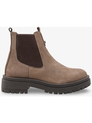 Liare Kadın Hakiki Deri Günlük Chelsea Bot - Vizon Nubuk