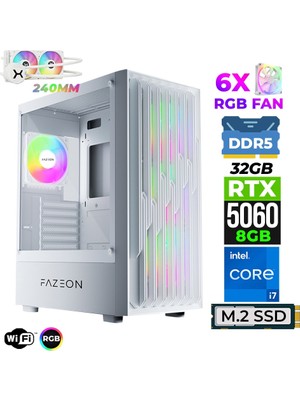 Xaser Astra X750 I7 14700F 32GB Ddr5 Ram 1tb M.2 Nvme SSD 8gb RTX5060 Sıvı Soğutmalı Oyuncu Tavsiye Sistem