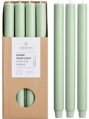 The Mia Uzun Şamdan Mumu Yeşil 30 cm