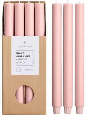 The Mia Uzun Şamdan Mumu Pembe 30 cm