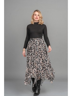 MissVina Vogue Asimetrik Tül Elegance Etek 6849