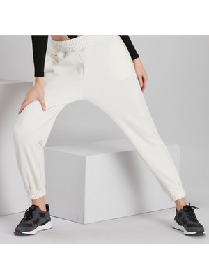 QN Kadın 3 Iplik Jagger Eşofman Altı Beyaz