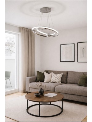 Avizem Ledli Avize Hilal 1 Li 43 cm Krom