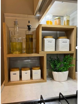 Ayarlanabilir Çok Amaçlı Tezgah Üstü Raf, Baharatlık-Organizer