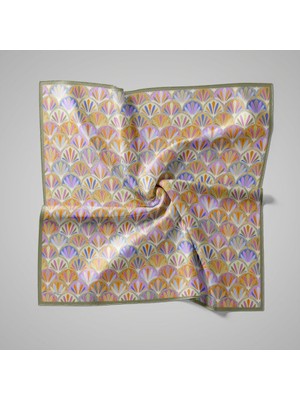 Piramit Naturel Eşarp | Yelpaze