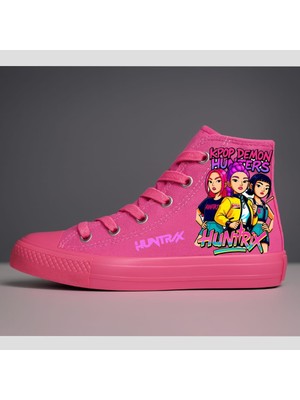 ALCdesing Kpop Demon Hunters Huntrıx Baskılı Kız Çocuk Spor Ayakkabı ve Sneakers