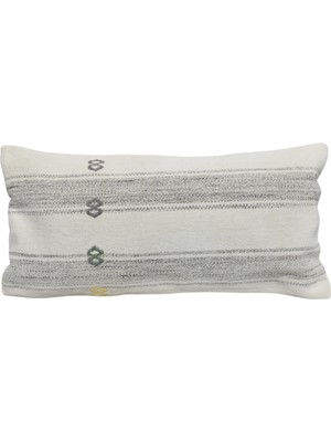 Kilim Antik El Dokuma Dekoratif Lumbar Kilim Kırlent Yastık Kılıfı 1356 - Yeni - Çok Renkli