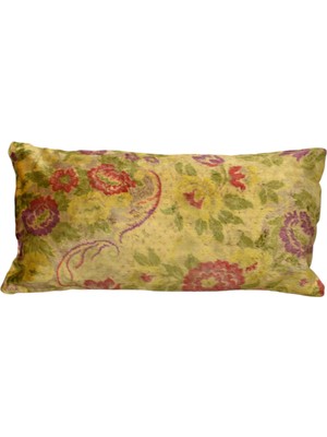 Kilim Antik Kadife Dekoratif Lumbar Kilim Kırlent Yastık Kılıfı 1349 - Yeni - Çok Renkli