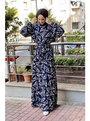 Moda Çizgi Tesettür Elbise