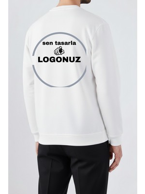 Dragon Store Kişiye Özel Tasarlanabilir %100 Pamuklu Bisiklet Yaka Sweatshirt