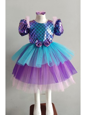 Boztaş Bebe Denizkızı Abiye Elbise & Doğum Günü Elbisesi & Parti Kostüm Deniz Kızı