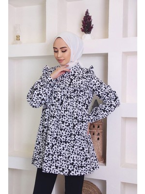 Moda Çizgi Desenli Tunik