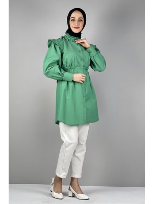 Moda Çizgi Desenli Tunik