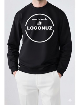 Dragon Store Kişiye Özel Tasarlanabilir %100 Pamuklu Bisiklet Yaka Sweatshirt