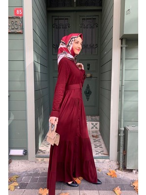 Moda Çizgi Tesettür Elbise