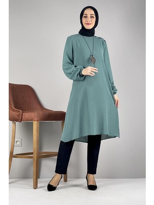 Moda Çizgi Desenli Tunik