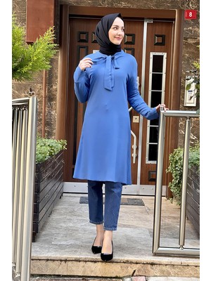 Moda Çizgi Desenli Tunik