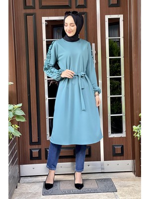 Moda Çizgi Desenli Tunik