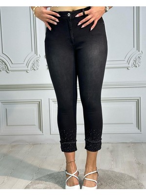 Bonıta Lız Toparlayıcı Duble Paca Taslı  Lıkralı Dar Paca Kot Pantolon