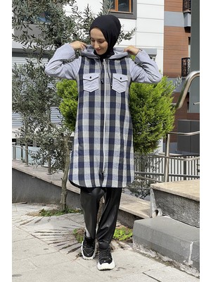 Moda Çizgi Desenli Tunik