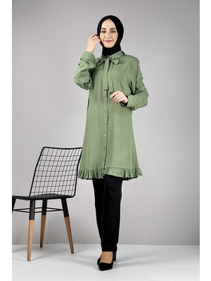 Moda Çizgi Desenli Tunik