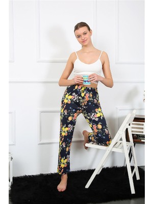 Moda Çizgi Kadın Pamuklu Alt Pijama 27463