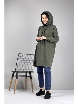 Moda Çizgi Desenli Tunik