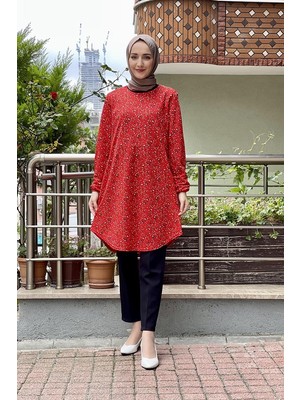 Moda Çizgi Desenli Tunik