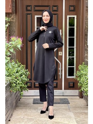 Moda Çizgi Desenli Tunik