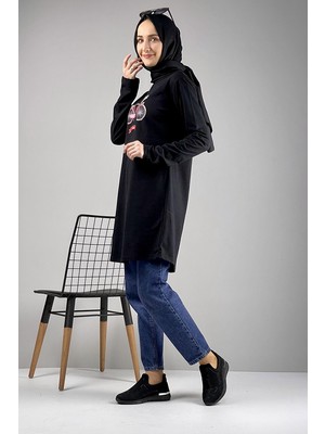 Moda Çizgi Desenli Tunik