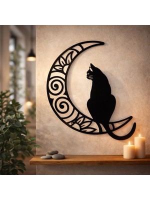 Gece Nöbetçisi - Lazer Kesim Metal Duvar Tablo