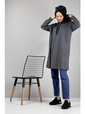 Moda Çizgi Desenli Tunik