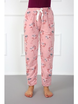 Moda Çizgi Bayan Welsoft Polar Tek Alt Pijama 210044