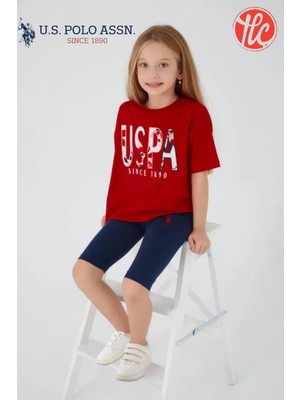 U.s. Polo Assn. Since 1890 Garson Kız Çocuk Kısa Kollu Şortlu Pijama Takım