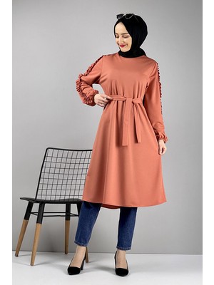 Moda Çizgi Desenli Tunik