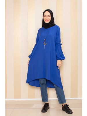 Moda Çizgi Desenli Tunik