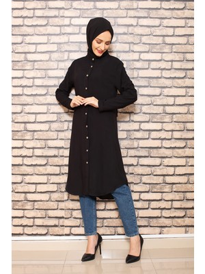 Moda Çizgi Desenli Tunik