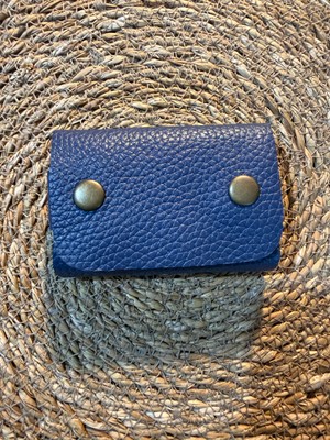 Groderi El Yapımı Minimalist Çıtçıtlı Hakiki Deri Yatay Kartlık & Cüzdan