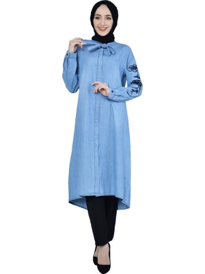 Moda Çizgi Desenli Tunik