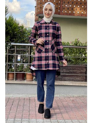 Moda Çizgi Desenli Tunik