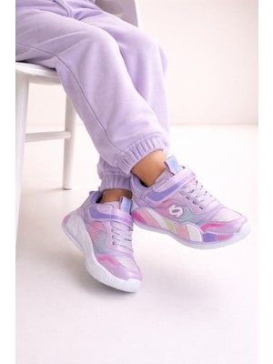 Minibonito Kız Çocuk Spor Ayakkabı (Numara 22-25 Işıklı) – Renkli Taban, Anarok Taban, Şık ve Rahat"