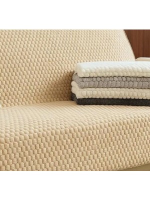 Kaymaz Lüks Pelüş Koltuk Örtüsü Yıkanabilir, Yumuşak Dokulu 170 x 215 Kanebe Şal Örtüsü