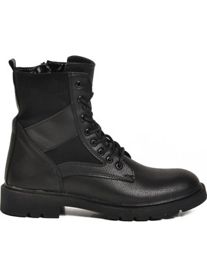 Conteyner Siyah Içi Polarlı Kaymaz Taban Uzun Erkek Bot 756 M