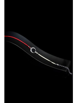 Papatya Silver 925 Ayar Gümüş Rodyum Kaplama Beyaz Kırmızı Türkiye ,taraftar Taşsız Ayyıldız Erkek Bileklik Yıldız