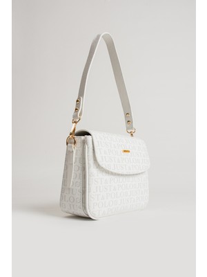 Just Polo Justpolo Kadın Omuz Çantası Yeni Sezon Monogram Kumaş 2197